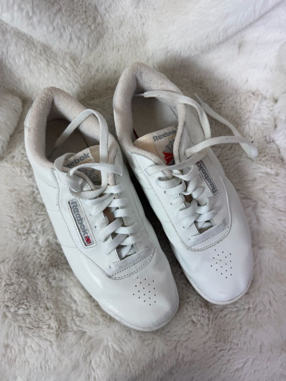 Reebok Women's White Classic Princess 2-1475 Sneakers Size 9